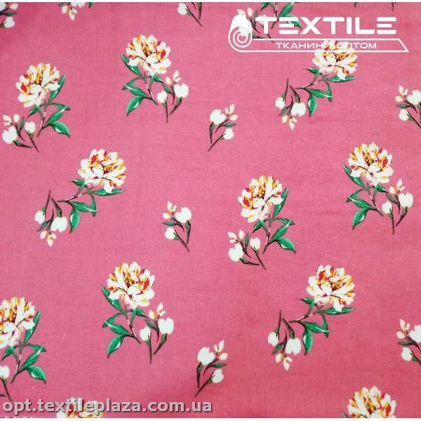 Лён цветной 4062D8C1 цветы, розовый