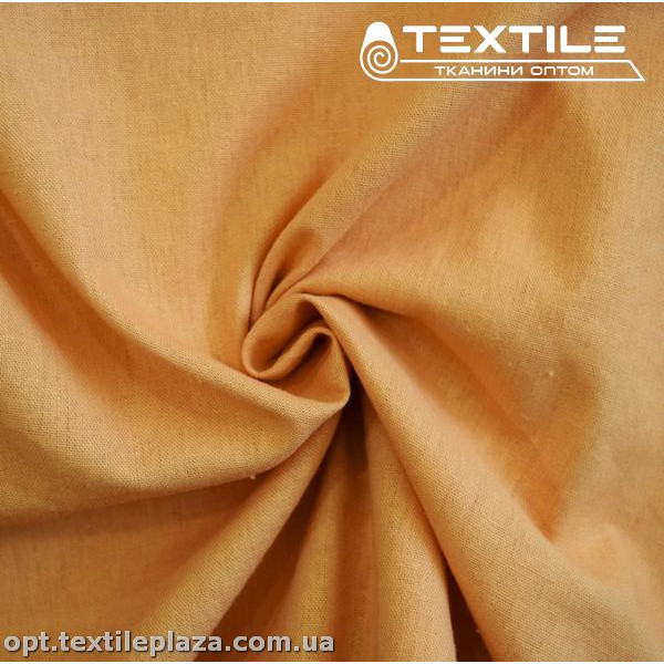 Лён однотонный 3111C14 оранжевый