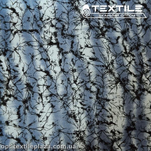 Лён цветной 4071D4C1 абстракция, голубой