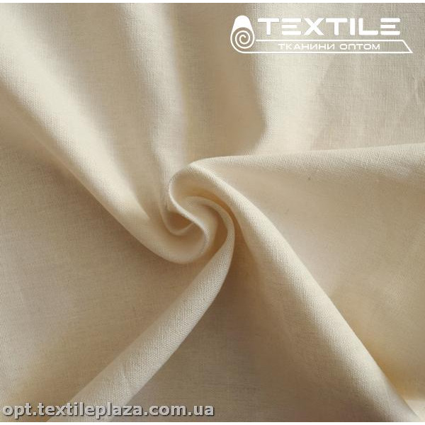 Лён однотонный 3887C16 молочный