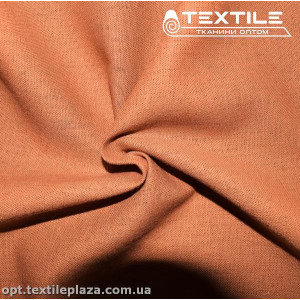 Лён однотонный 3888C9 терракотовый