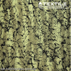 Лён цветной 4071D4C2 абстракция, оливковый