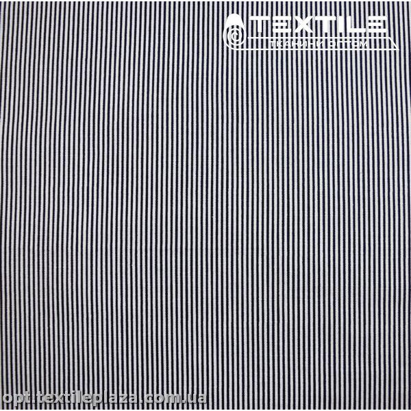 Лён цветной 3796D1C1 полоска, черно-белый