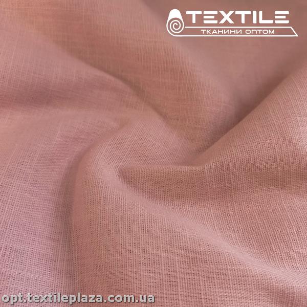 Лён однотонный 6848C4 бледно-розовый