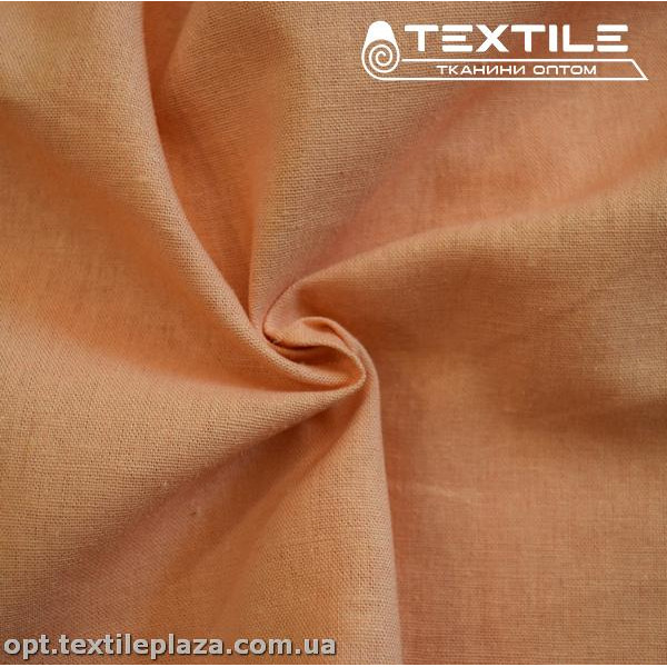 Лён однотонный 2088C14 оранжевый