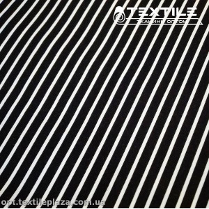 Лён цветной 4062D9C3 полоска, черный