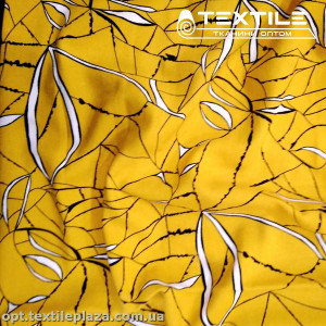 Лён цветной 4062D3C1 абстракция, желтый