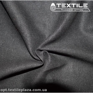 Лён однотонный 3887C22 черный