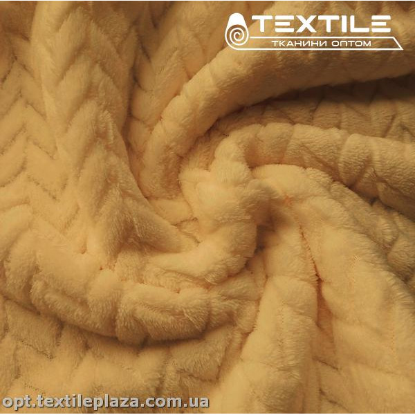 Махра жаккард косичка 260C630 светло-бежевый