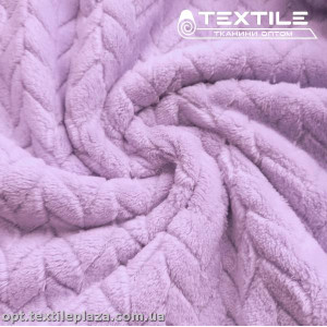 Махра жаккард косичка 260C631 сиреневый