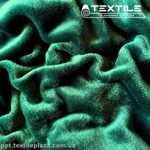 Махра велсофт однотонная 280C323 темно-изумрудный