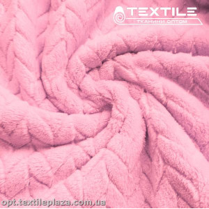 Махра жаккард косичка 260C627 розовый