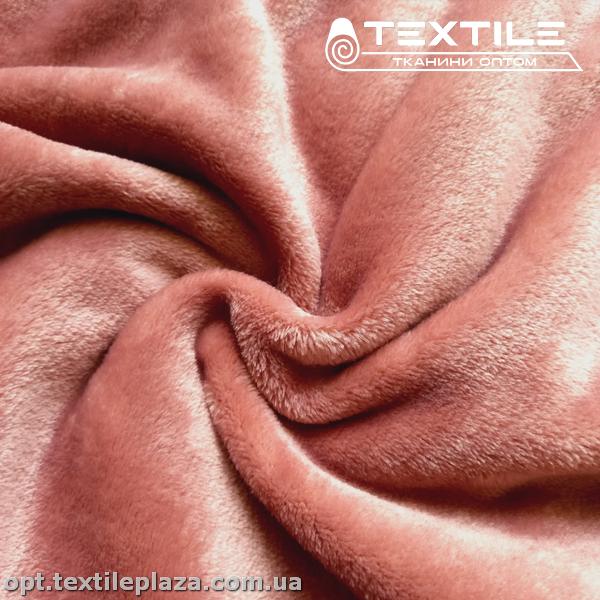 Махра велсофт однотонная 280C312 темно-лососевый