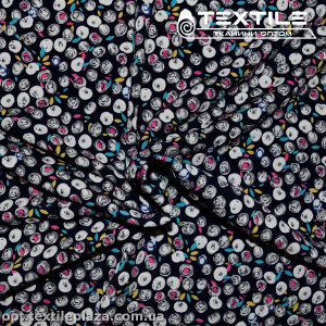 Масло цветное 6135D20C1 цветы, бирюзово-розово-черный