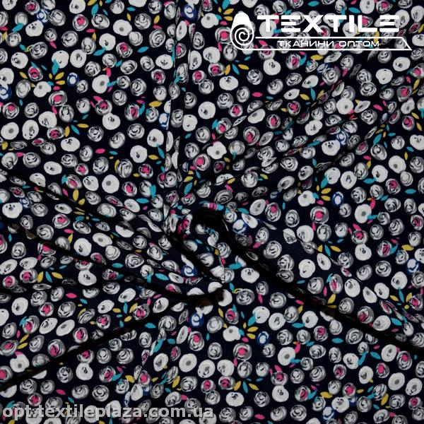 Масло цветное 6135D20C1 цветы, бирюзово-розово-черный