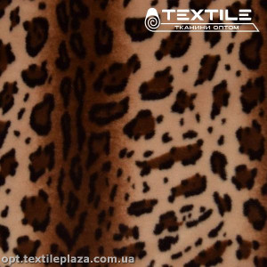 Мех мутон 4199C1 жаккард, бежево-коричнево-черный