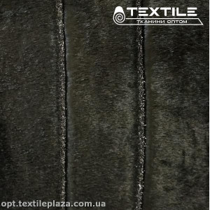 Мех норка 2103C2 жаккард, люрекс черный