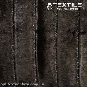 Мех норка 2102C1 жаккард, люрекс горький шоколад