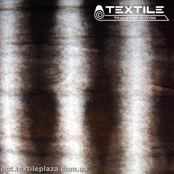 Мех шиншилла 138C1 черно-коричнево-белый