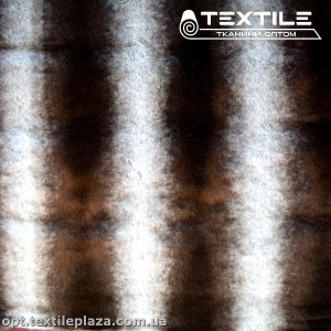 Мех шиншилла 139C1 коричнево-черно-белый