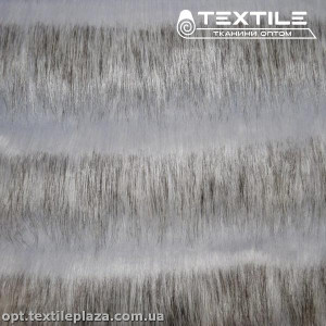 Мех песец 13053C1 жаккард, белый