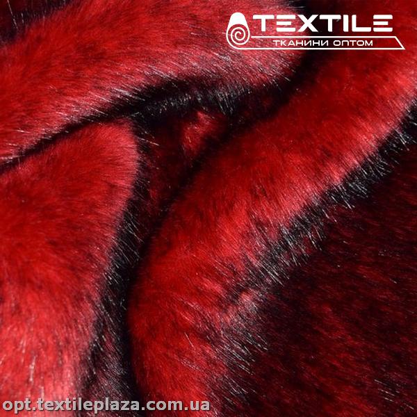 Мех соболь 167C1 красно-черный