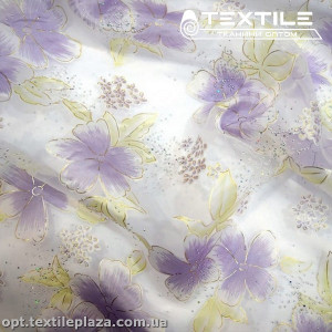 Органза 1026C2 бисер, сиреневый