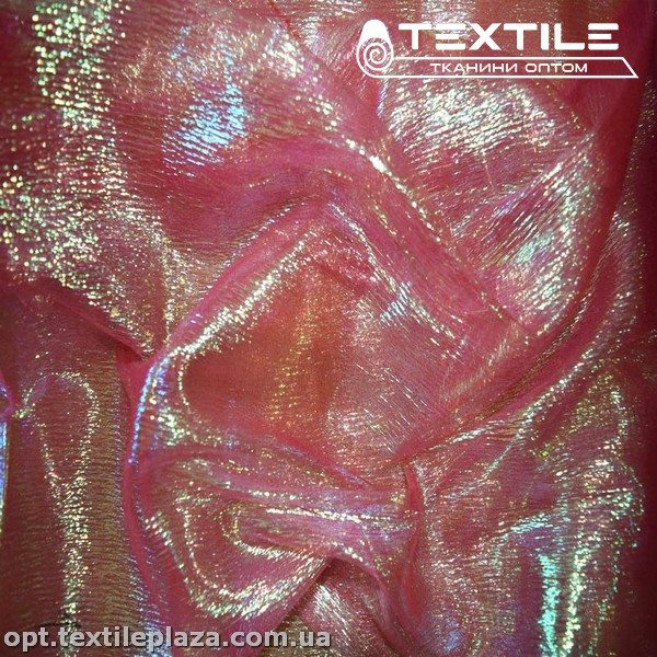 Органза 14325C1 хамелеон, коралловый