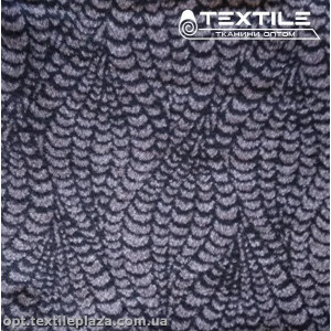 Пальтовая ткань Шерсть 11105D1C19 узор, сизо-черный