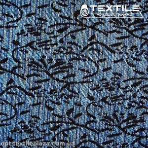 Пальтовая ткань цветная 4016D1C6 узор, синий