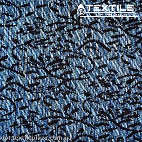 Пальтовая ткань цветная 4016D1C6 узор, синий