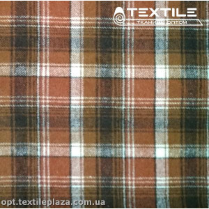 Пальтовая ткань Клетка 40130D1C3 коричневый