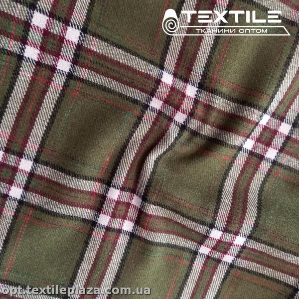 Пальтовая ткань Клетка 8200D1C4 хаки