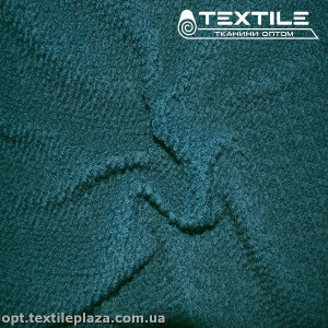 Пальтовая ткань Букле 1601C508 морская волна