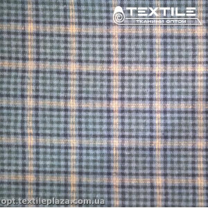 Пальтовая ткань Клетка 15528D1C4 сизый