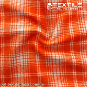 Пальтовая ткань Клетка 2010D1C5 оранжевый