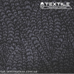 Пальтовая ткань Шерсть 11105D1C5 узор, серо-черный