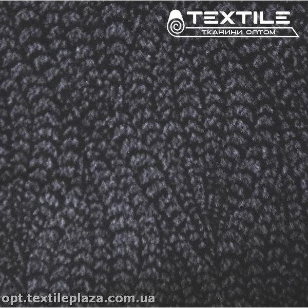 Пальтовая ткань Шерсть 11105D1C5 узор, серо-черный