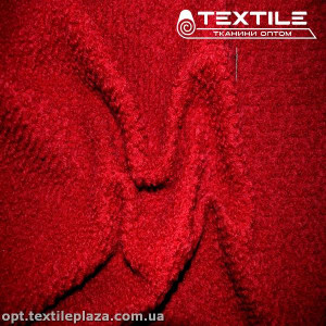 Пальтовая ткань Букле 1601C524 красный