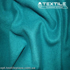 Пальтовая ткань Шерсть 1604C45 морская волна