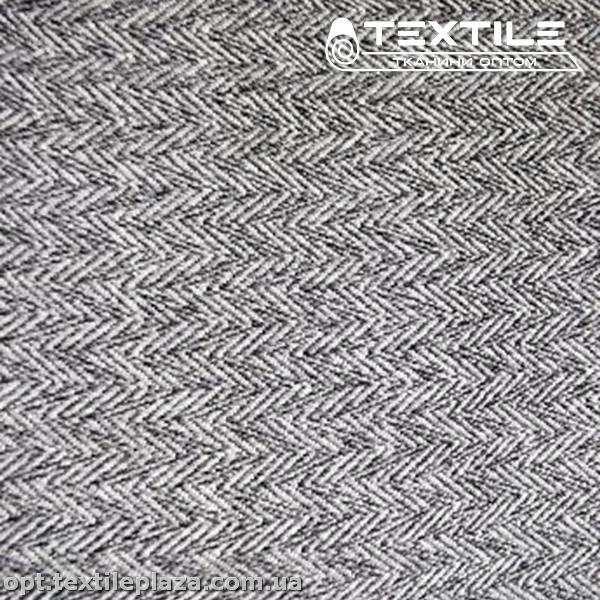 Пальтовая ткань Шерсть 7111D1C1 елочка, серый