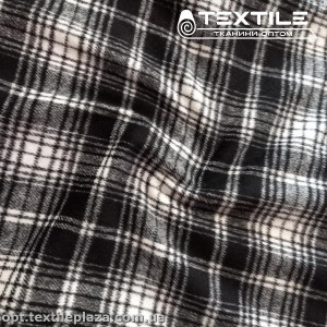Пальтовая ткань Клетка 2010D1C1 черный