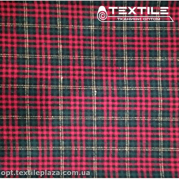 Пальтовая ткань Клетка 15528D1C2 красный