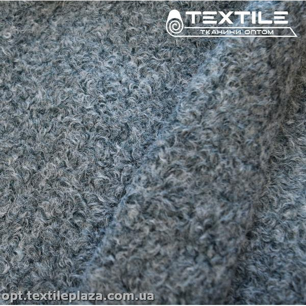 Пальтовая ткань однотонная 12858C1 серо-голубой