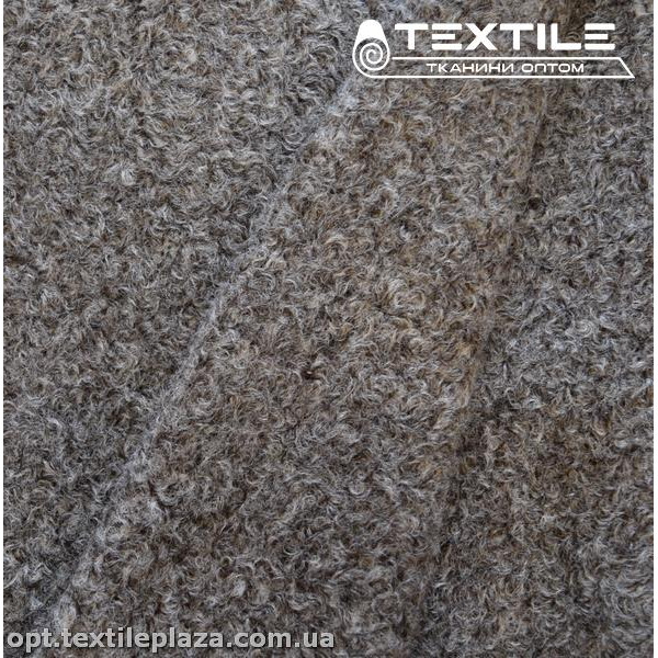 Пальтовая ткань однотонная 12858C4 коричневый