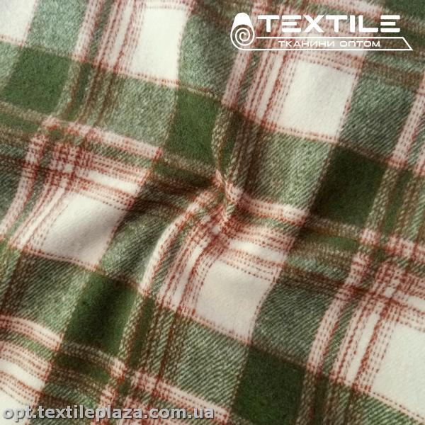 Пальтовая ткань Клетка 9503D1C2 оливковый
