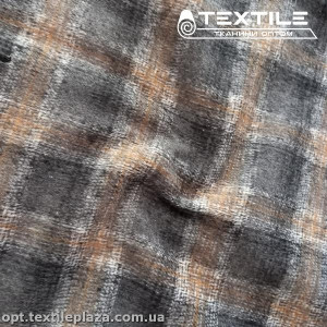 Пальтовая ткань Клетка 28041D1C1 серый