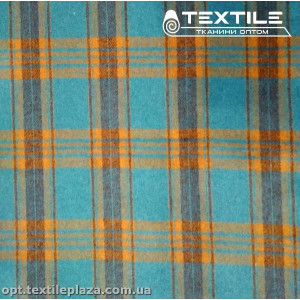 Пальтовая ткань Клетка 8817D1C3 голубой