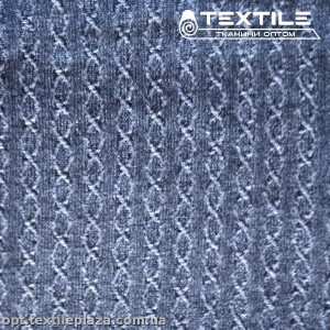 Пальтовая ткань Шерсть 10276D1C1 узор, сизый