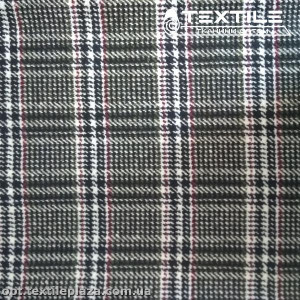 Пальтовая ткань Клетка 21923D2C2 бордово-графитово-черный